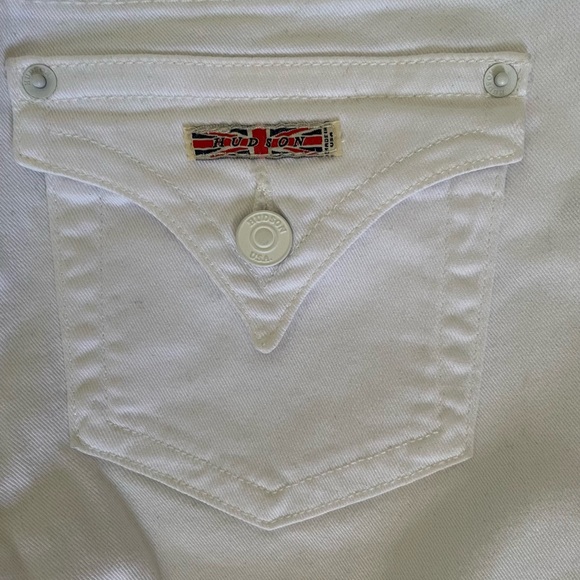 Hudson Mid-rise White Baby Bootcut Jeans - Picture 7 of 11